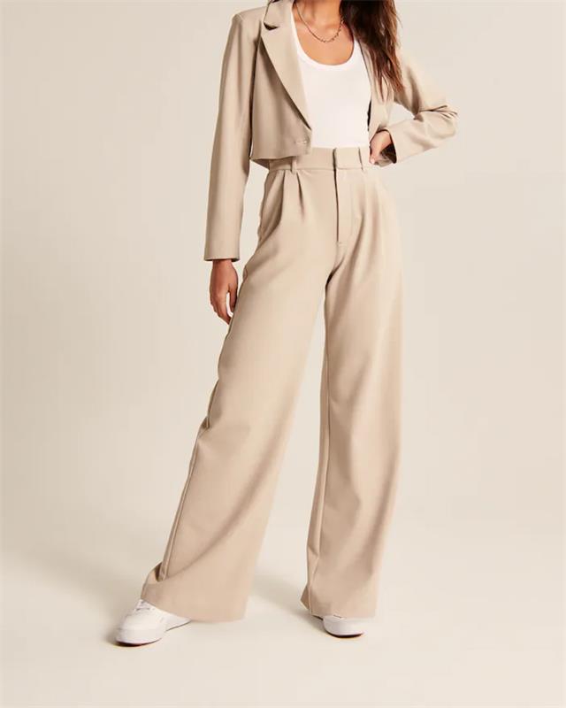 High Waist Tailored Wide Leg Pants (Free Shipping)