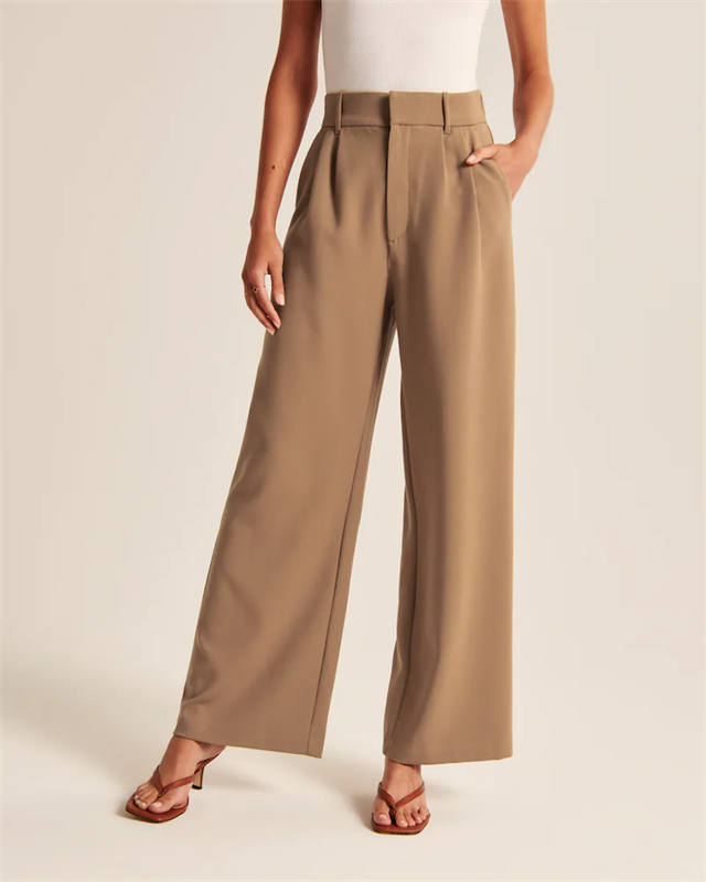 High Waist Tailored Wide Leg Pants (Free Shipping)