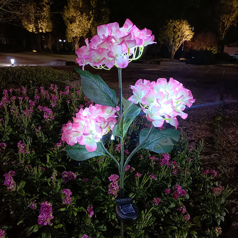 Simulated Hydrangea Solar Light - Outdoor Garden Decoration