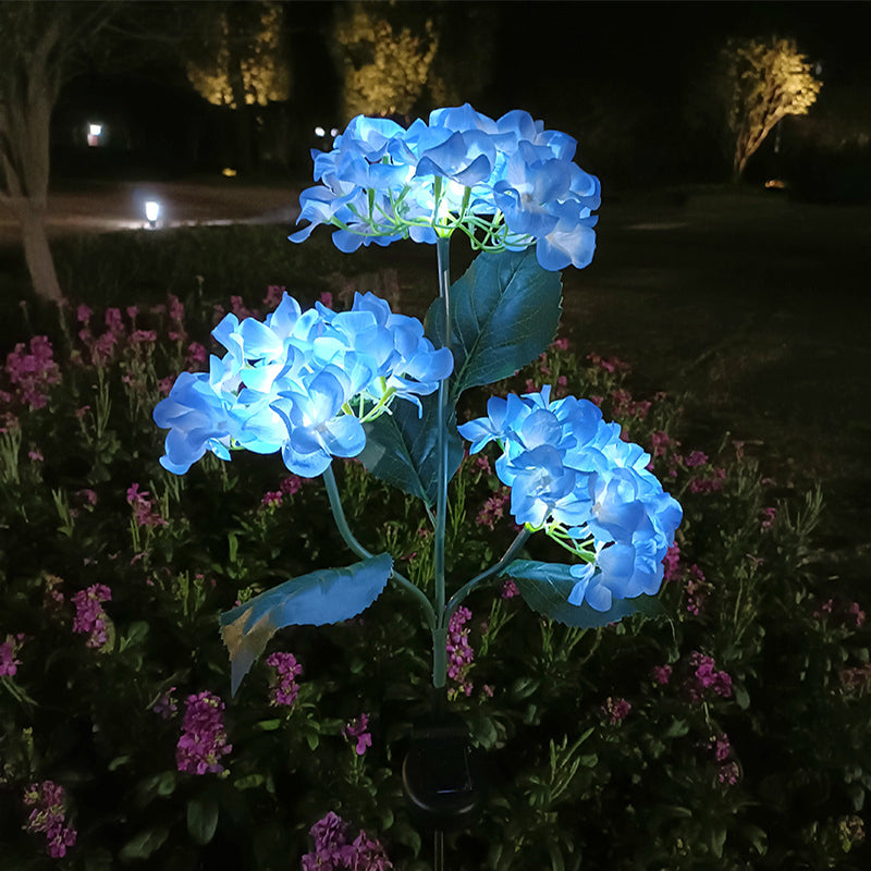 Simulated Hydrangea Solar Light - Outdoor Garden Decoration