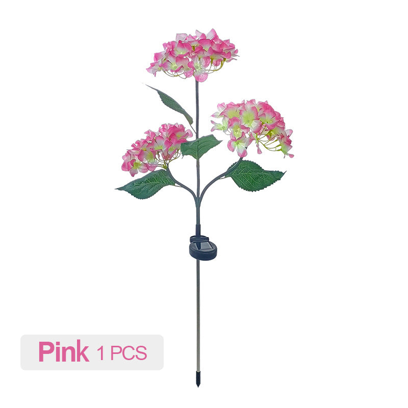 Simulated Hydrangea Solar Light - Outdoor Garden Decoration