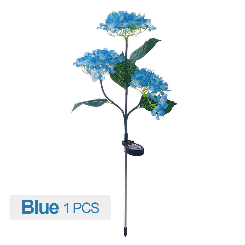 Simulated Hydrangea Solar Light - Outdoor Garden Decoration