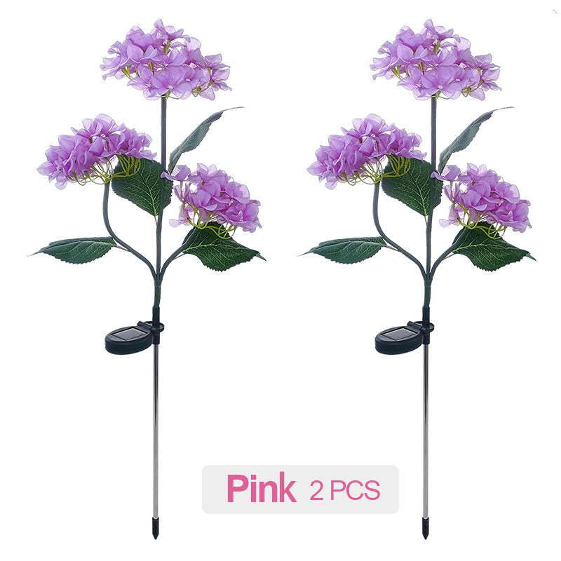 Simulated Hydrangea Solar Light - Outdoor Garden Decoration