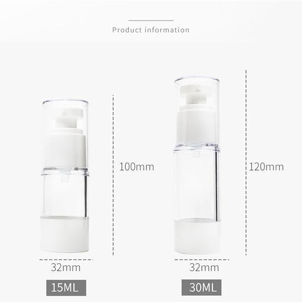 3 Pcs Vacuum Cosmetic Travel Bottles