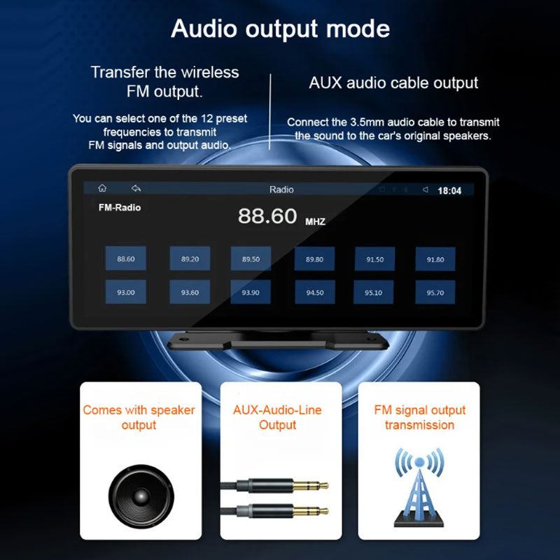 10.26inch Carplay Screen for Car with Backup Camera