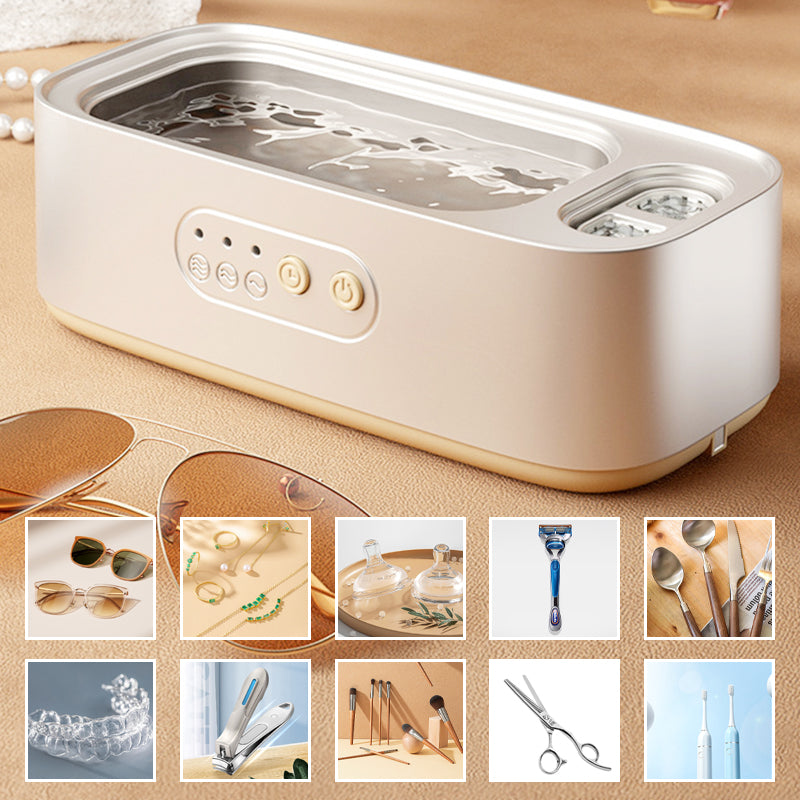 48Khz Dual-Compartment Ultrasonic Cleaner with Timer