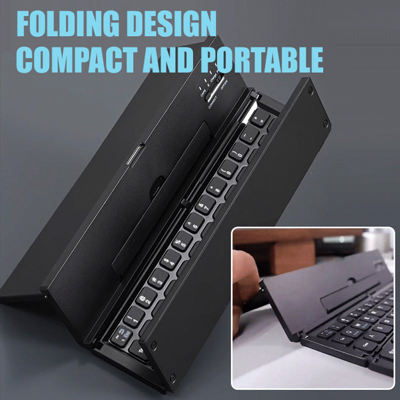 Portable Foldable Wireless Bluetooth Keyboard