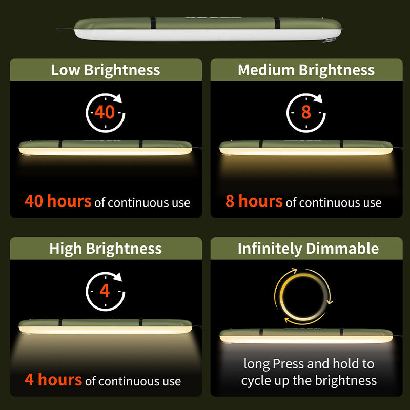 Rechargeable LED Inflatable Camping Tube Light