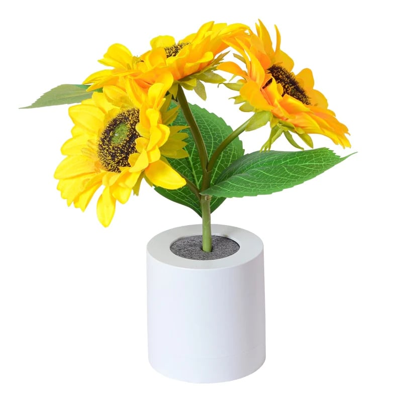 Sunflower led simulation small night light