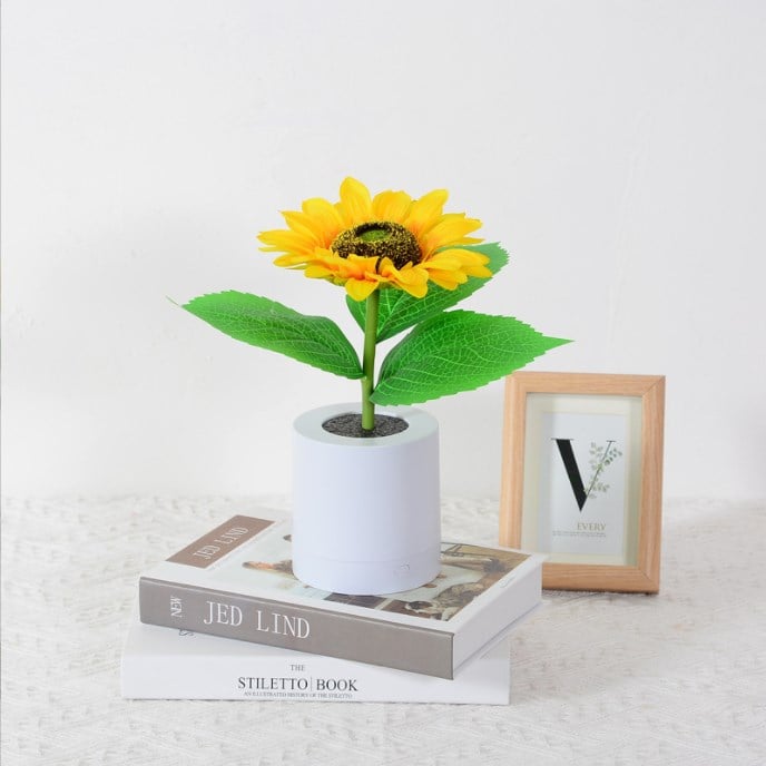 Sunflower led simulation small night light