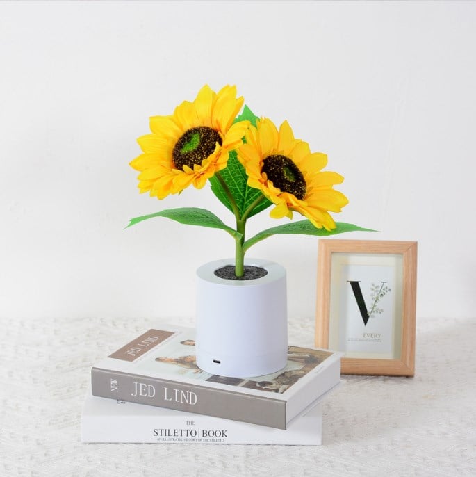 Sunflower led simulation small night light