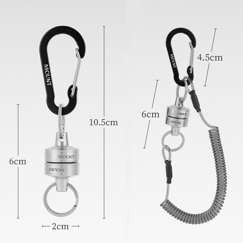 Outdoor Magnetic Metal Buckle with Retractable Cord