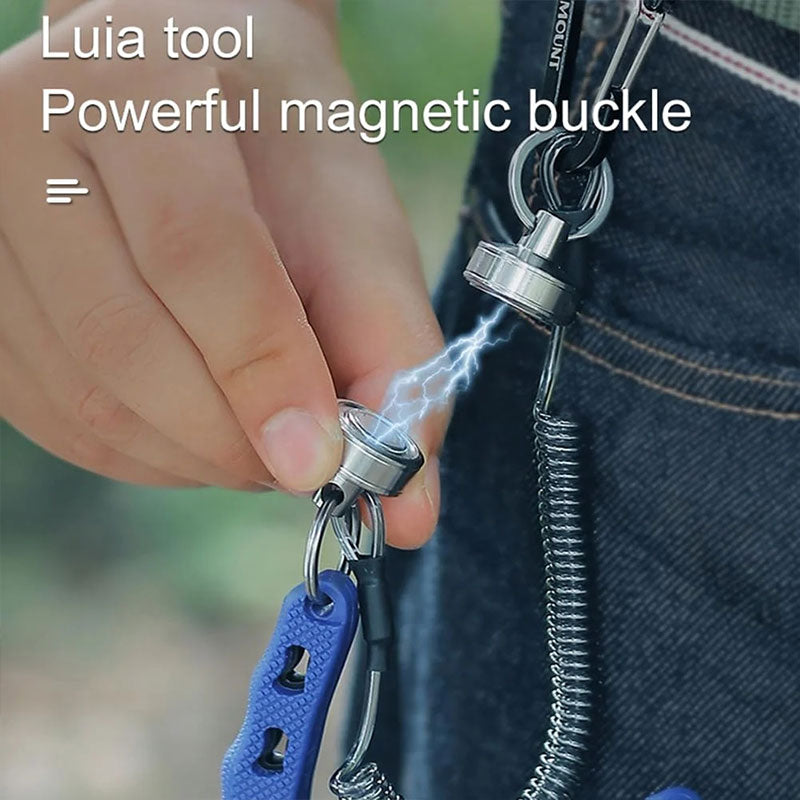 Outdoor Magnetic Metal Buckle with Retractable Cord