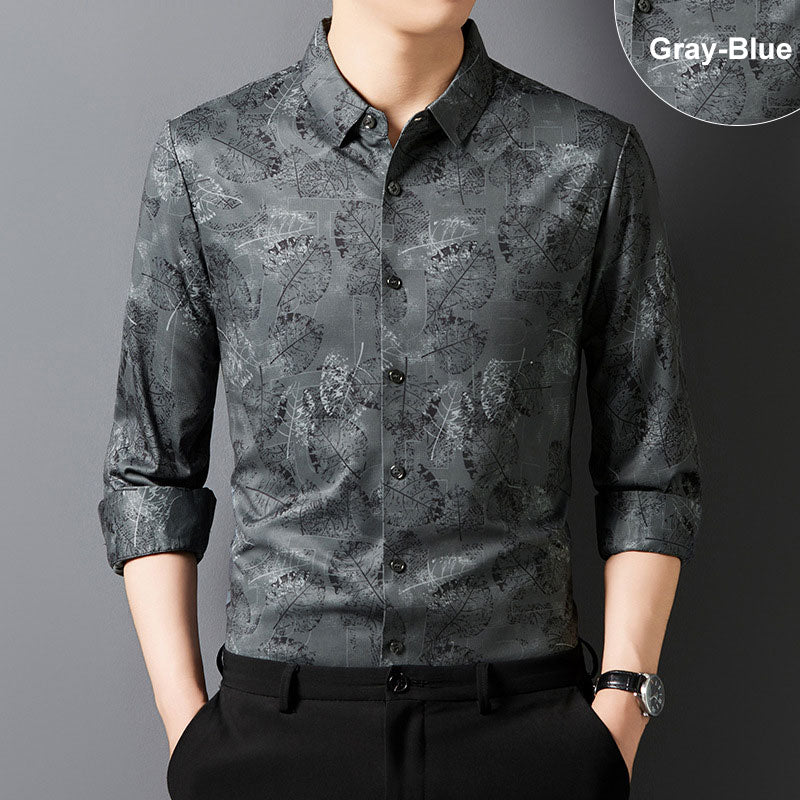 Men’s Vintage Soft Breathable Printed Shirt