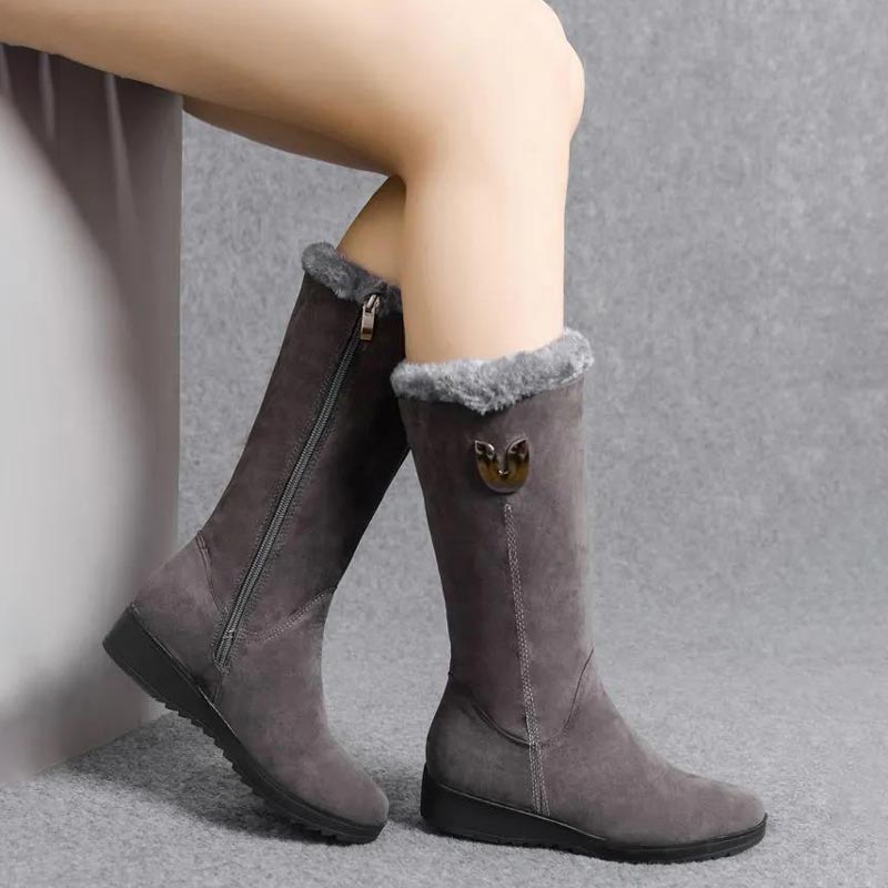 [🔥Today's lowest price]women's casual plush thermal snow boots.