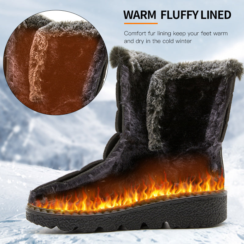 [🔥Today's lowest price]women's casual plush thermal snow boots.