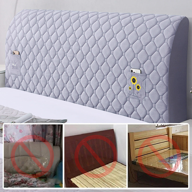 Bed Headboard Stretchy Padded Cover