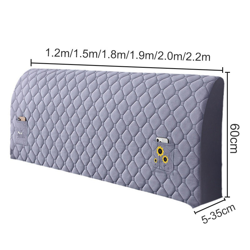 Bed Headboard Stretchy Padded Cover