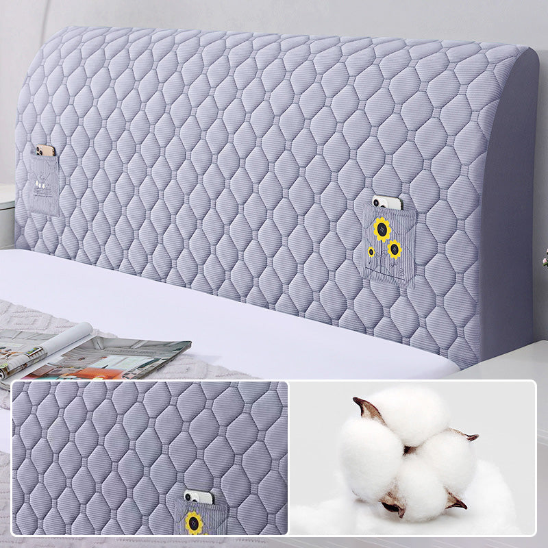 Bed Headboard Stretchy Padded Cover