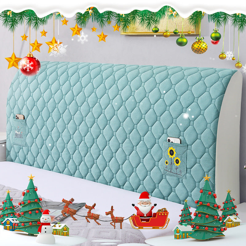 Bed Headboard Stretchy Padded Cover