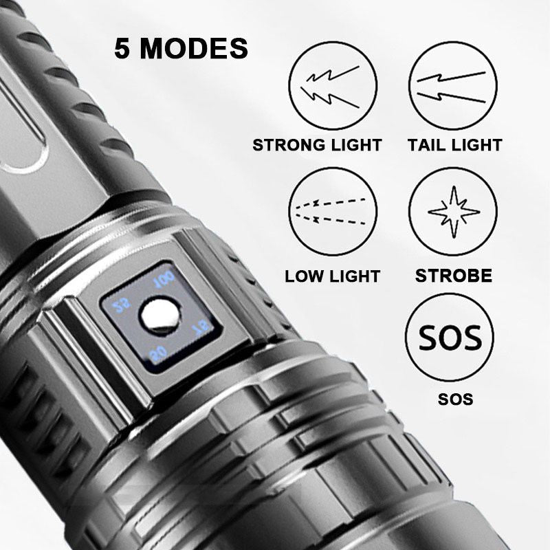 ✈️Free Shipping🔥 Powerful White Laser Flashlight 🔦 | Rechargeable & Zoomable for Outdoors! 🌟