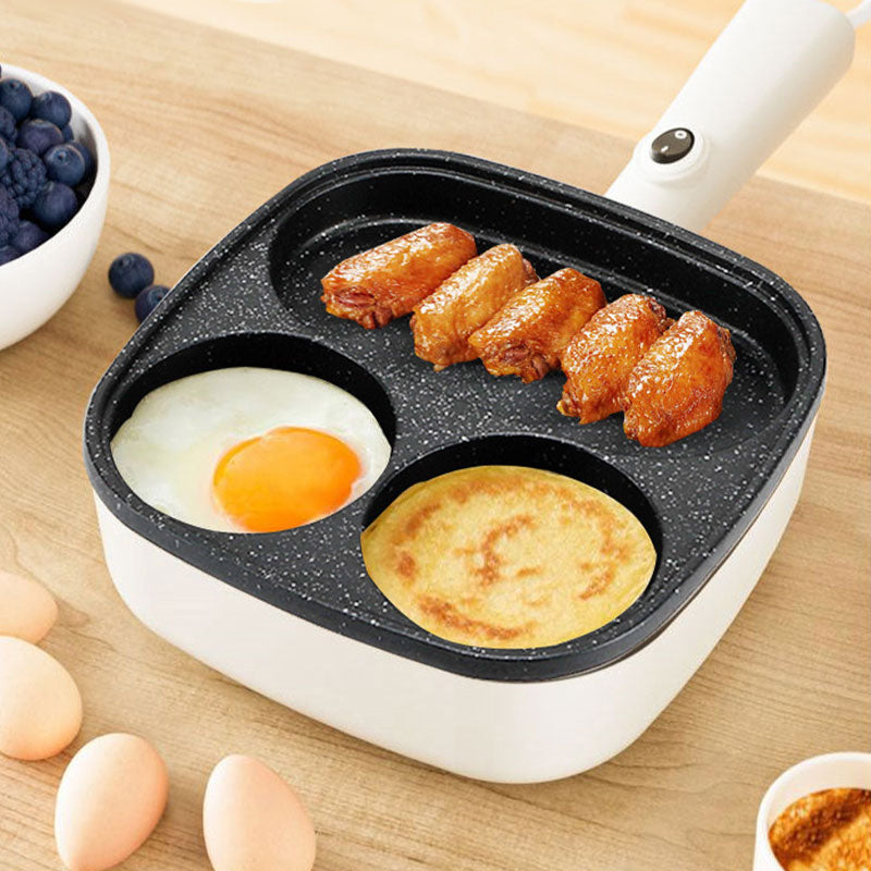 Multifunctional 4-Cup Non-Stick Electronic Frying Pan