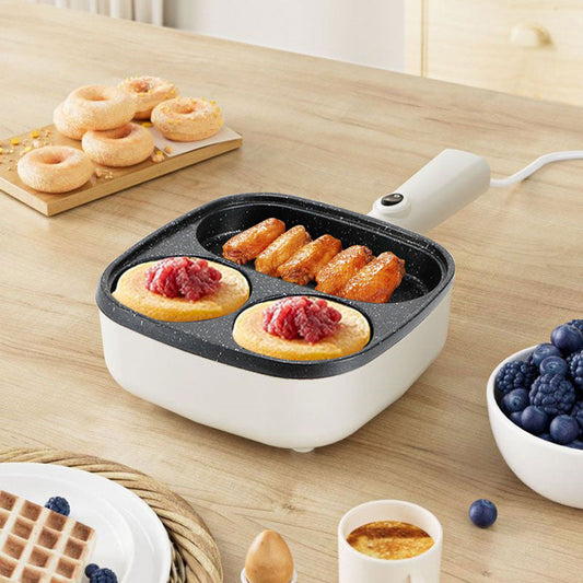 Multifunctional 4-Cup Non-Stick Electronic Frying Pan