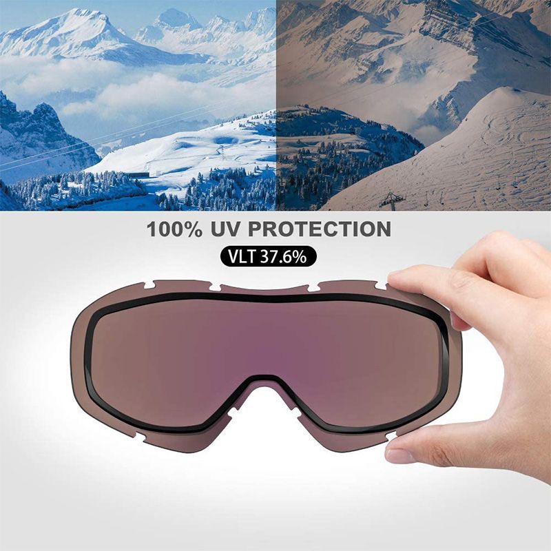 Large Vision Anti-fog Ski Goggles