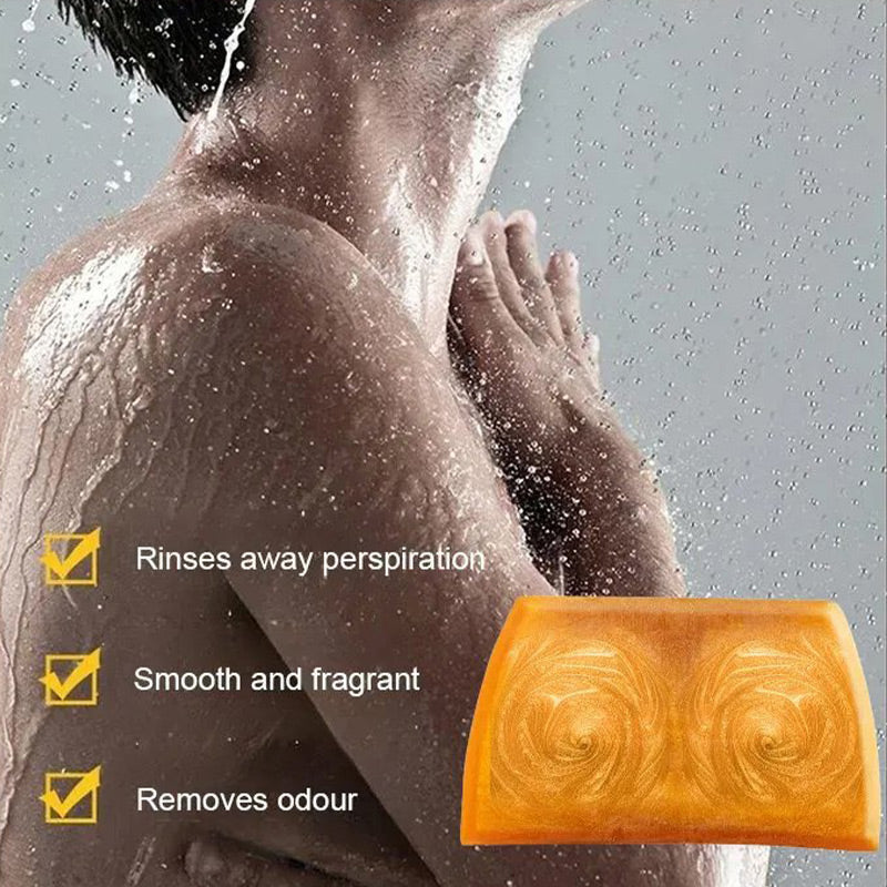 Deep Cleansing Moisturizing Golden Perfume Soap