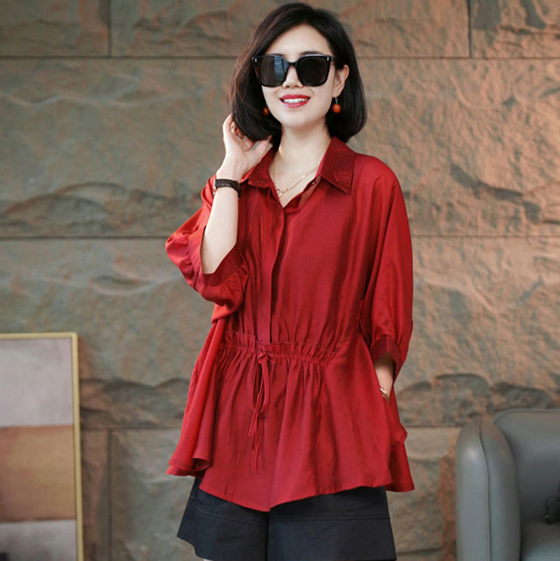 New Women's Solid Color Casual Versatile Top