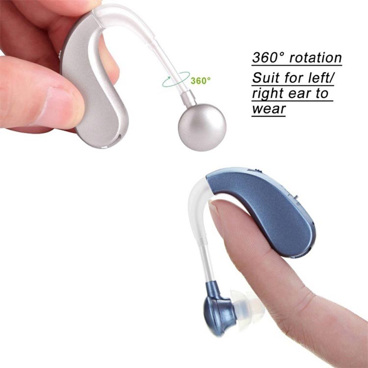 USB Rechargeable Bluetooth Hearing Aid Headphones for Seniors