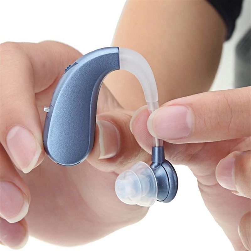 USB Rechargeable Bluetooth Hearing Aid Headphones for Seniors