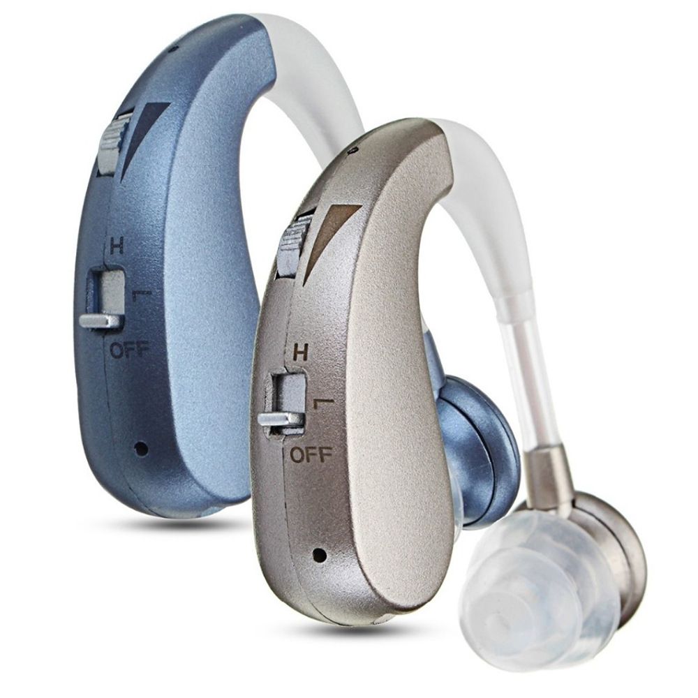 USB Rechargeable Bluetooth Hearing Aid Headphones for Seniors