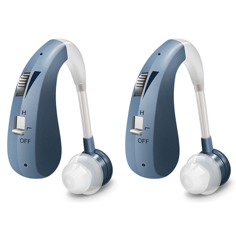 USB Rechargeable Bluetooth Hearing Aid Headphones for Seniors