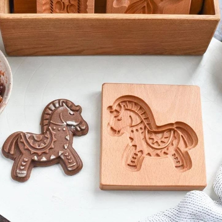 🔥HOT SALE-40% OFF⏰💖WOOD PATTERNED COOKIE CUTTER - EMBOSSING MOLD FOR COOKIES