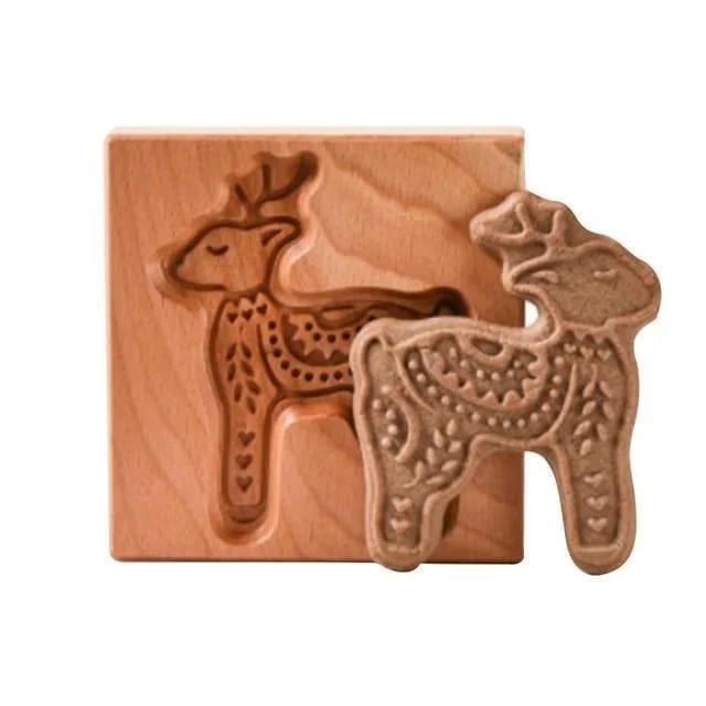 🔥HOT SALE-40% OFF⏰💖WOOD PATTERNED COOKIE CUTTER - EMBOSSING MOLD FOR COOKIES