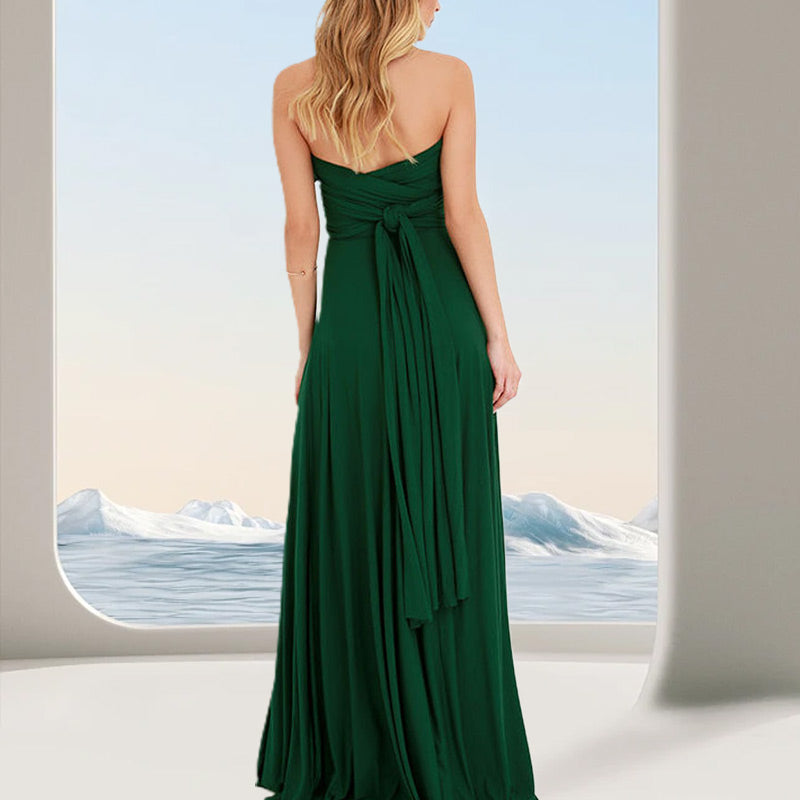 Women’s Sexy Elegant Multiway Wrap Backless Long Dress