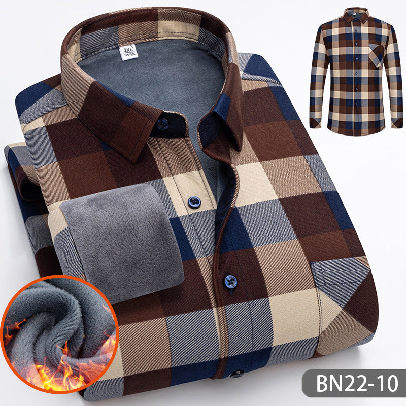 💥Limit Time 50% OFF🍂Autumn and winter men's casual thickened warm shirts