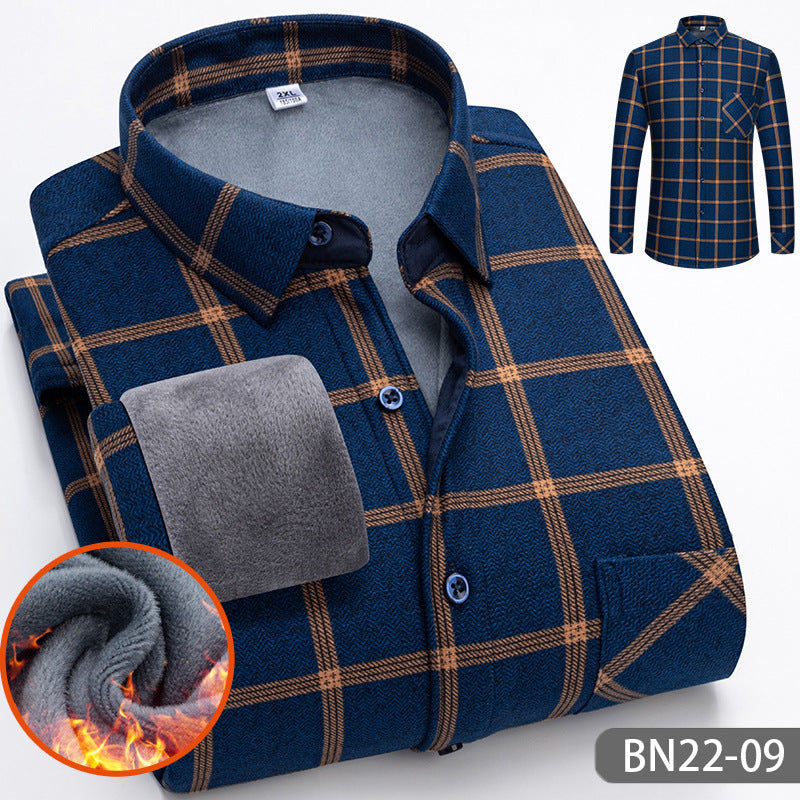 💥Limit Time 50% OFF🍂Autumn and winter men's casual thickened warm shirts