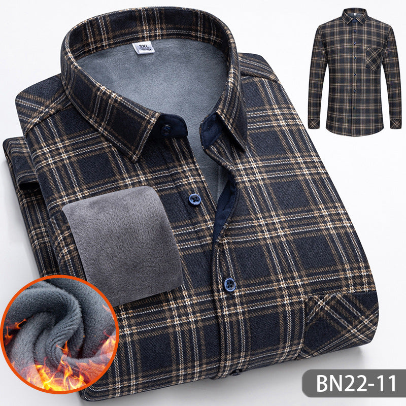 💥Limit Time 50% OFF🍂Autumn and winter men's casual thickened warm shirts