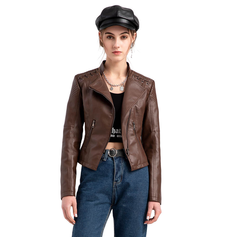 Washed Lambskin Leather Jacket