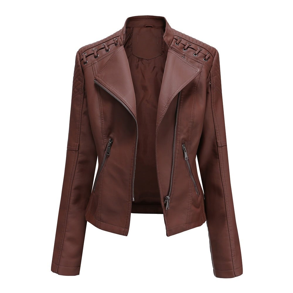 Washed Lambskin Leather Jacket