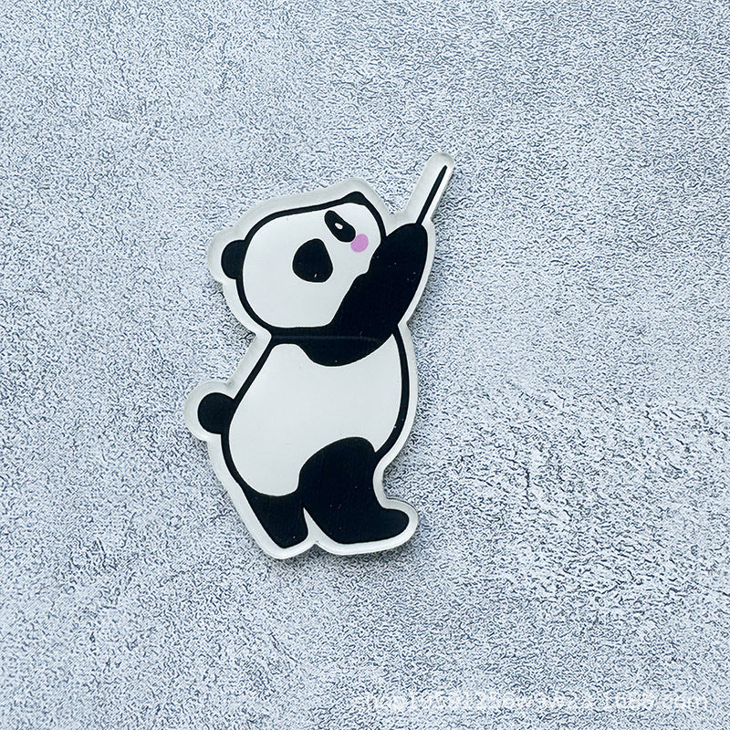 Acrylic Panda Refrigerator Magnet