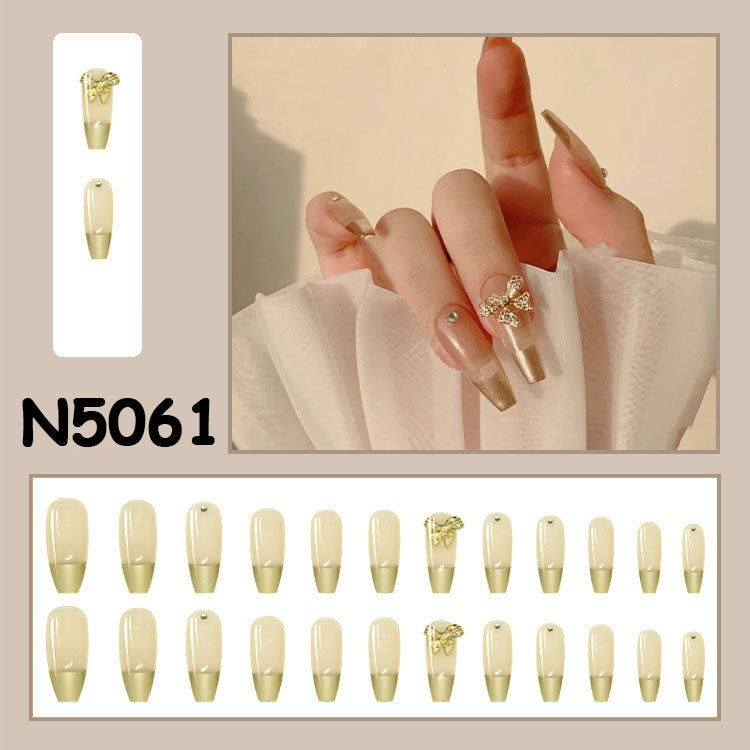 24 Sheets Press-on Delicate Long Nails