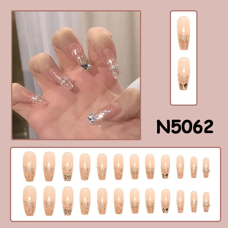 24 Sheets Press-on Delicate Long Nails