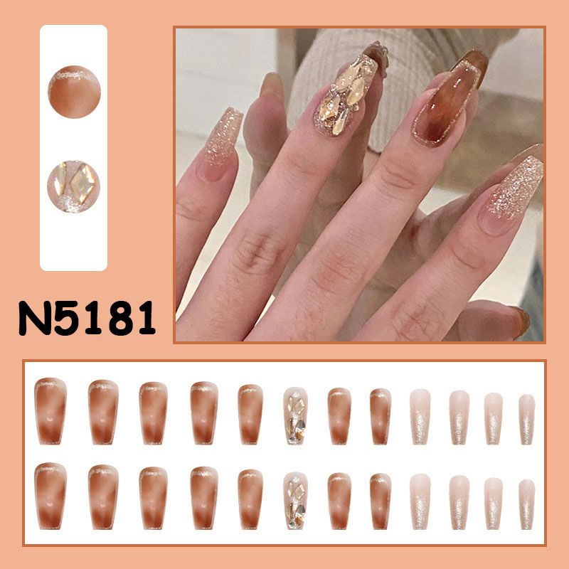 24 Sheets Press-on Delicate Long Nails