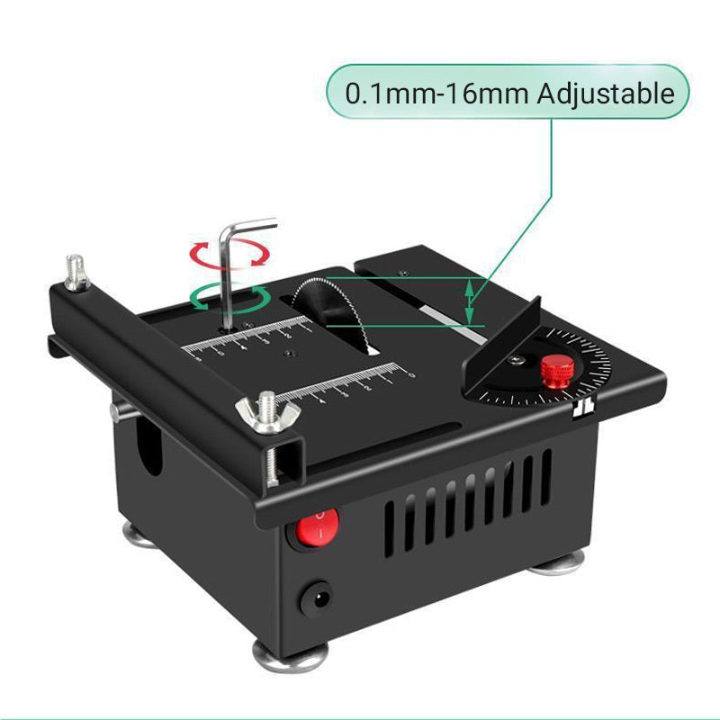 Multi-functional Mini Precision Table Saw 🛠️ Power adapter included