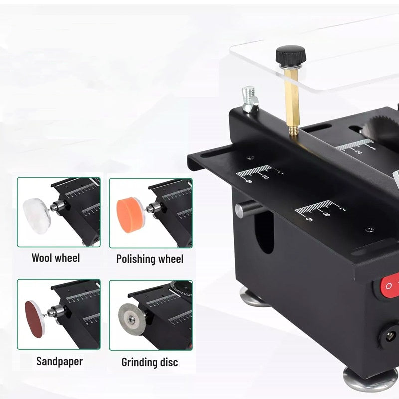 Multi-functional Mini Precision Table Saw 🛠️ Power adapter included