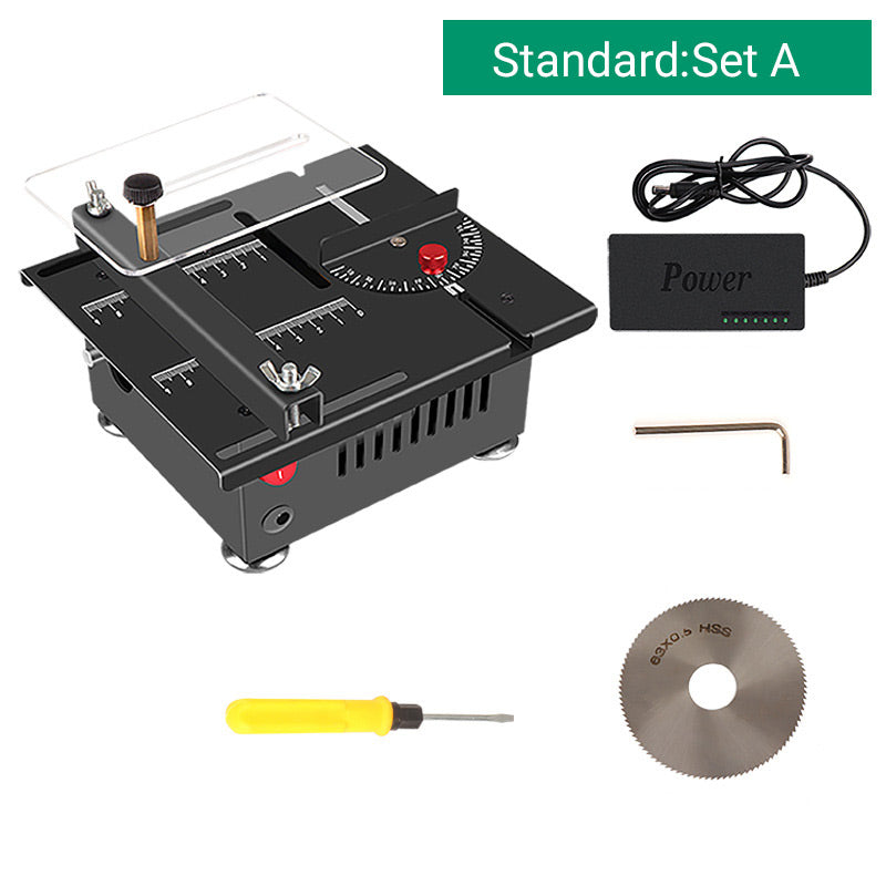 Multi-functional Mini Precision Table Saw 🛠️ Power adapter included