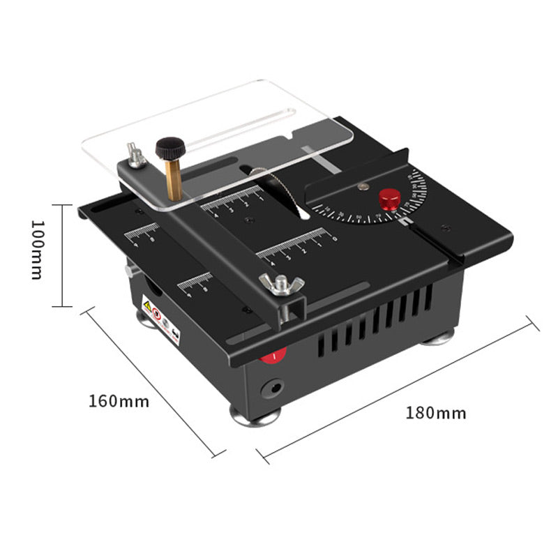 Multi-functional Mini Precision Table Saw 🛠️ Power adapter included